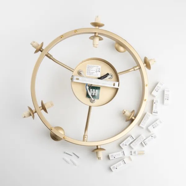 Lustră LED aplicată Brilagi MILLA 10xG9/3W/230V auriu