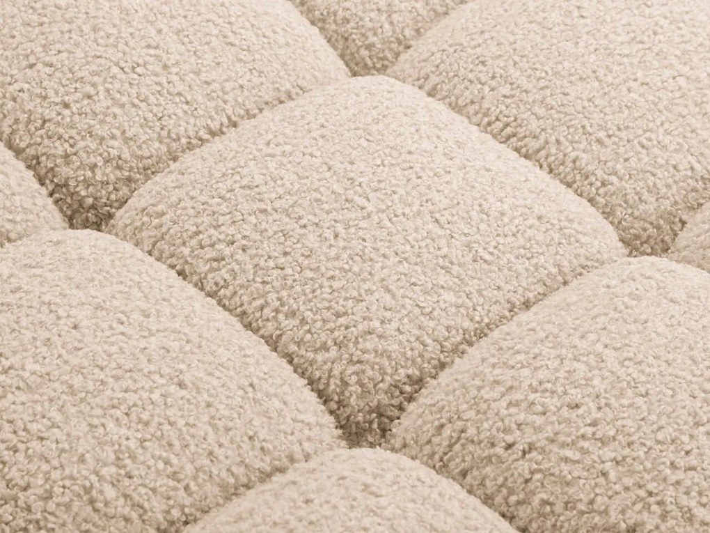 Coltar modular stanga 4 locuri, Bellis-213, Micadoni Home, 282x155x70 cm, tesatura boucle, bej sand