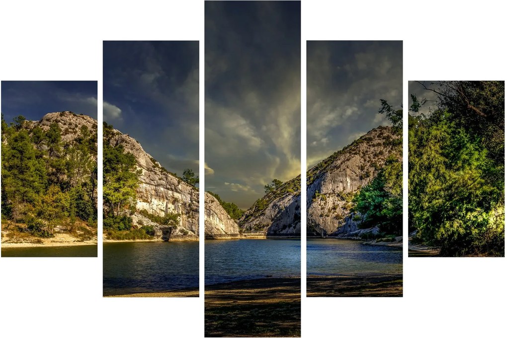 Tablou peisajului cu lac (150x105 cm)