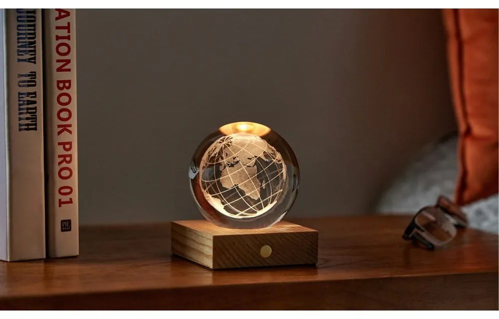 Decorațiune luminoasă maro închis cu USB Amber – Gingko