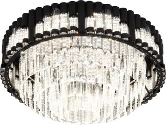 Brilagi - Plafonieră LED dimabilă CROWN LED/41W/230V diam. 48 cm neagră + telecomandă