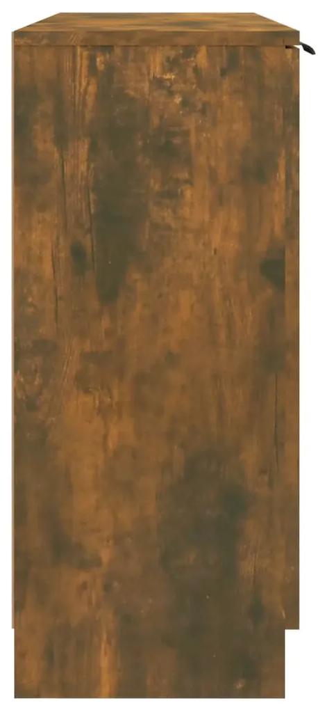 Servanta, stejar fumuriu, 90,5x30x70 cm, lemn prelucrat 1, Stejar afumat