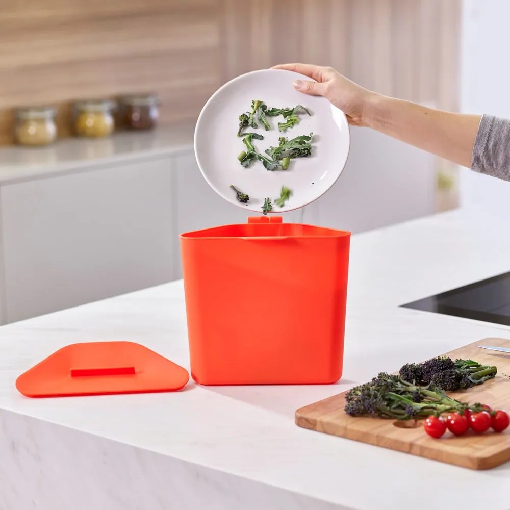 Coș de gunoi gri de reciclat din oțel 40 l Totem Compact – Joseph Joseph