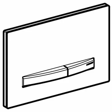 Clapeta de actionare Geberit Sigma50 sticla fumurie