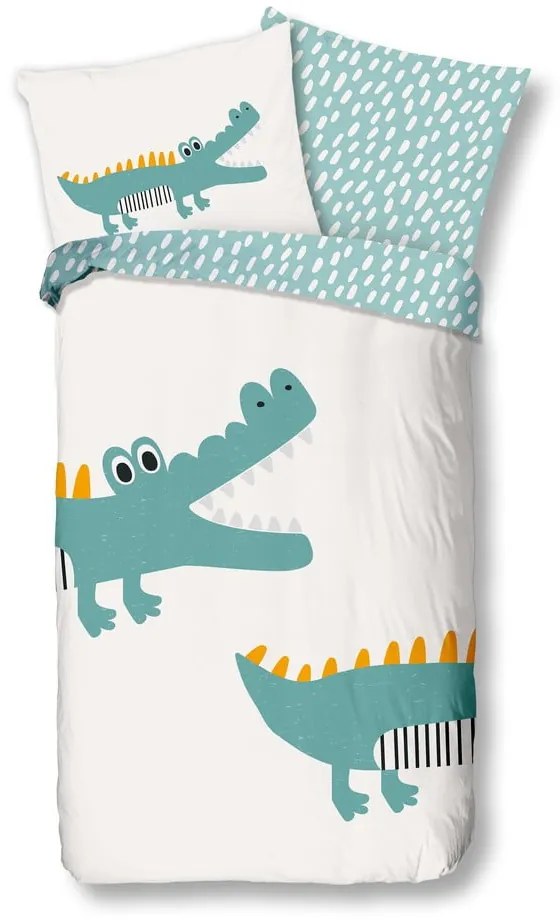 Lenjerie de pat pentru copii din bumbac 140x200 cm Crocodile – Bonami Selection