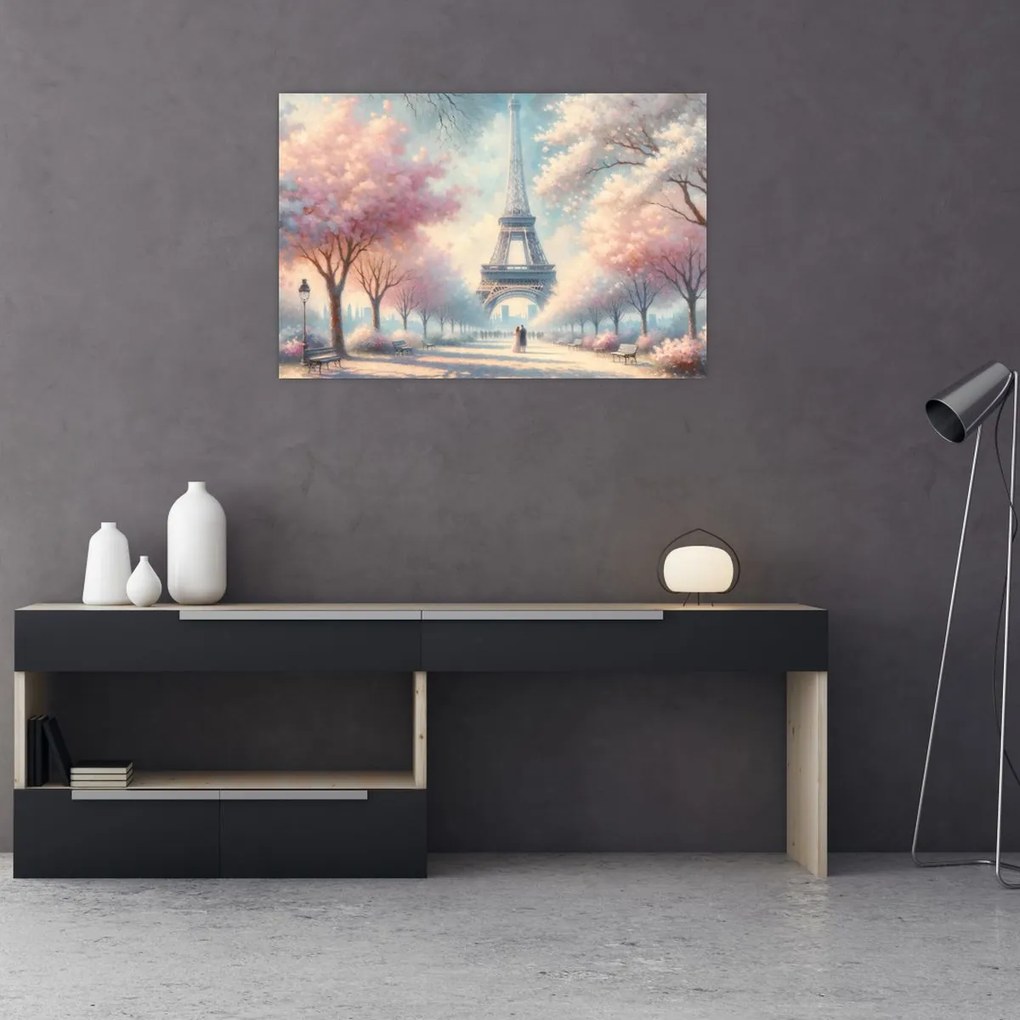 Tablou – Primăvară la Paris (90x60 cm)