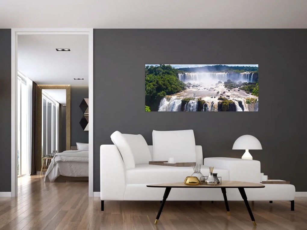 Tablou cu cascadele Iguass (120x50 cm)