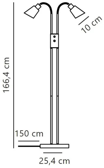 Lampadar Nordlux MOLLI 2xE14/25W/230V