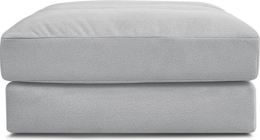 Taburet gri deschis cu tapițerie din catifea Sierra – Bobochic Paris