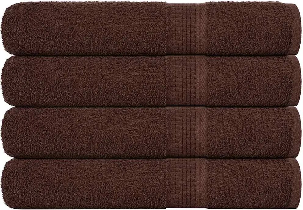 vidaXL Prosoape de saună, FROGN, 4 buc., maro, 80x200 cm, 360 g/m²