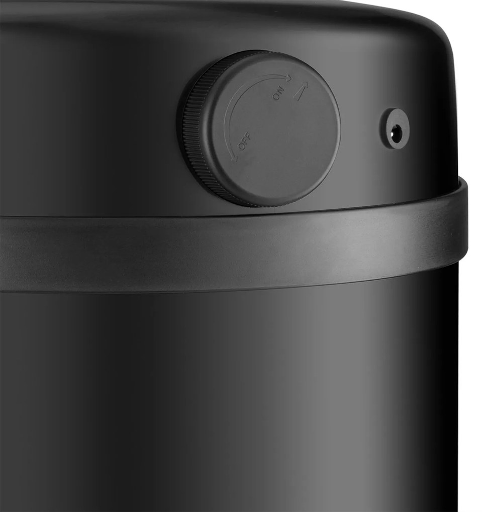 Coș de gunoi rotund cu senzor - 40 L - negru