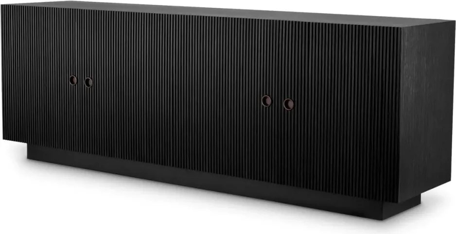 Comoda design LUX, Furnir de stejar gri carbune, Dimitrios