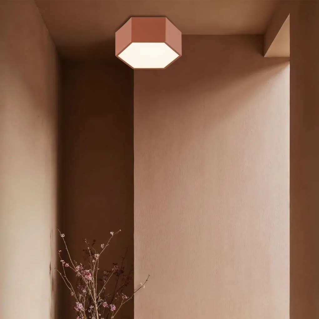 Plafoniera, Spot aplicat LED LIBERO teracota
