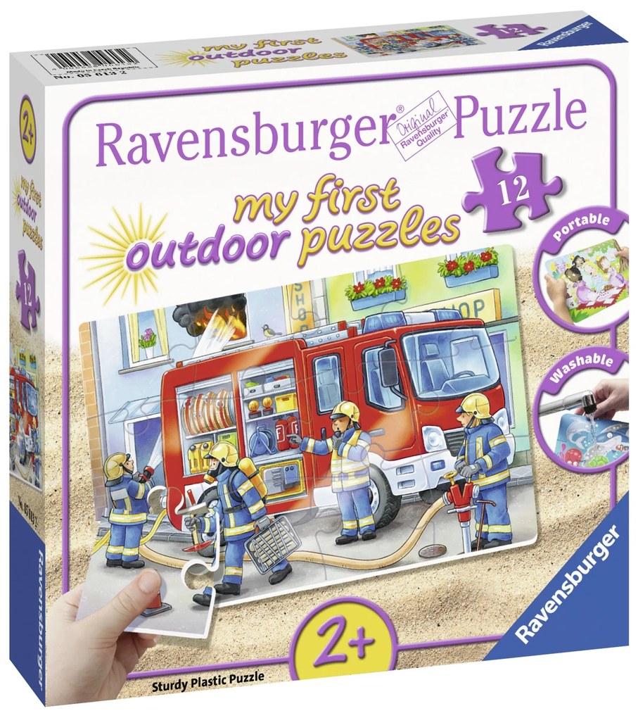 PUZZLE PLASTIC POMPIERI, 12 PIESE - RAVENSBURGER (RVSPC05613)