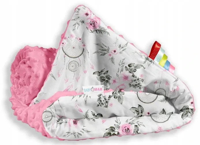 ShopJK PĂTURĂ PENTRU CĂRUCIOR CU PERNĂ PRINCĂTORI DE VISE 75x100 CM