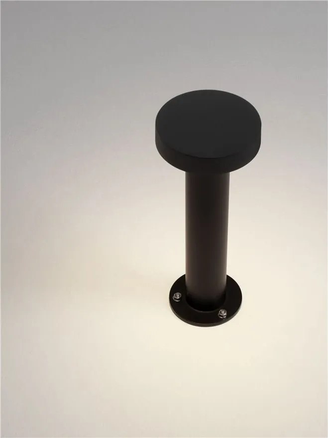 Stalp exterior IP65 LED 3000K GONG negru H-30cm