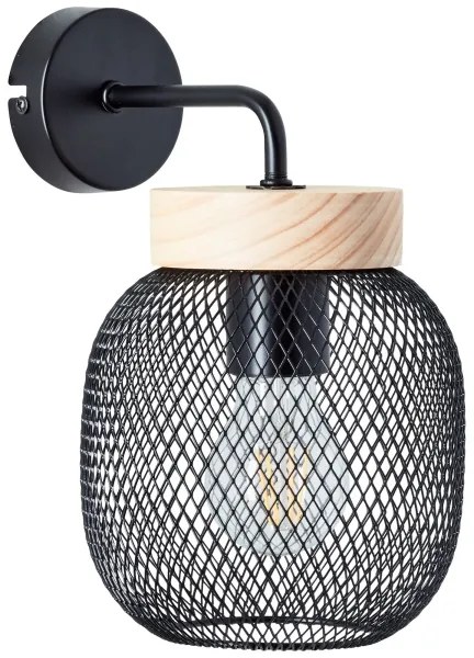 Brilliant - Lampă de perete GIADA 1xE27/40W/230V neagră