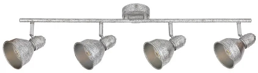 Lustra 4 spoturi design industrial THELMA argintiu antic 5389 RX