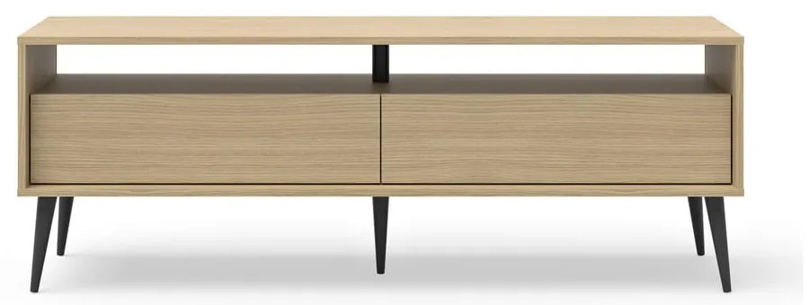 Comodă TV în culoare naturală cu aspect de lemn de stejar 150x54 cm Lake – TemaHome