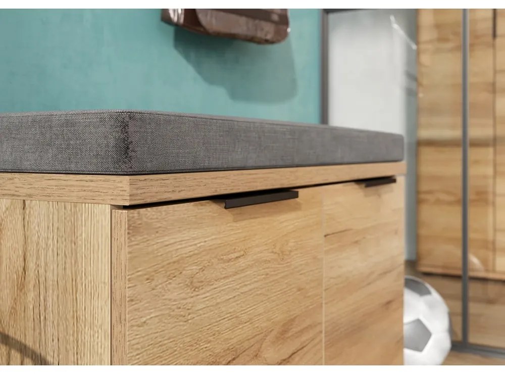 Pantofar în decor de stejar cu bancă Fremont - Germania