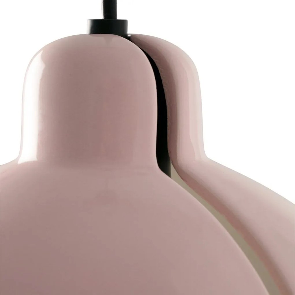 Pendul cu abajur ceramic realizat manual VENICE 200, roz