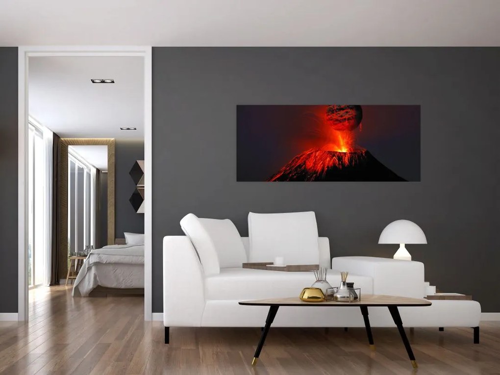 Tablou cu vulcan (120x50 cm)