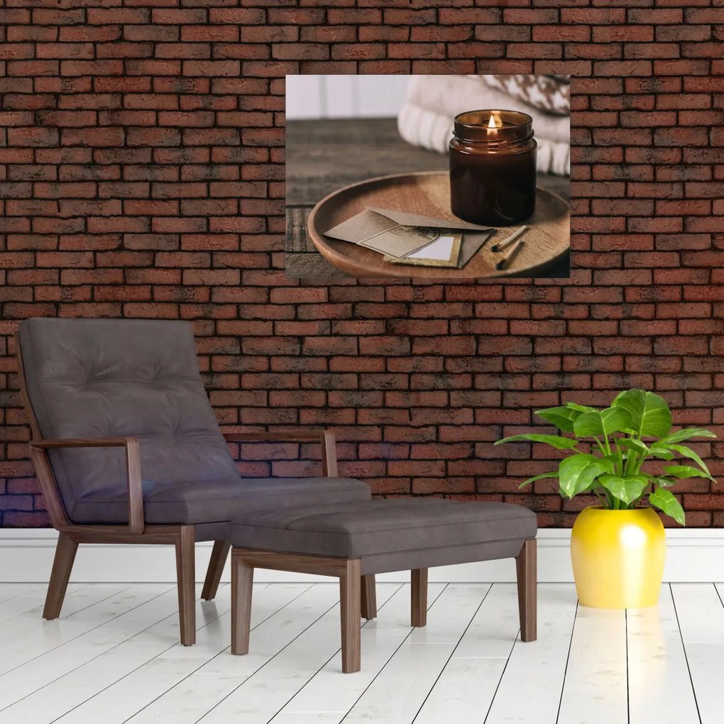 Tablou - Lumânare aprinsă (70x50 cm)