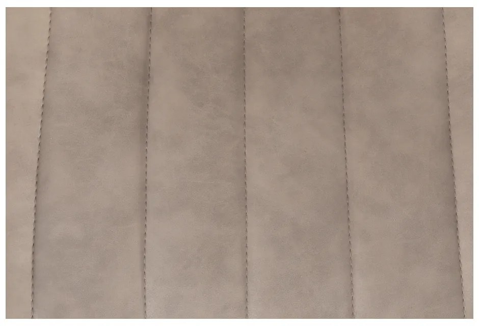 Scaun, piele ecologică gri maroniu taupe/negru, HAZAL