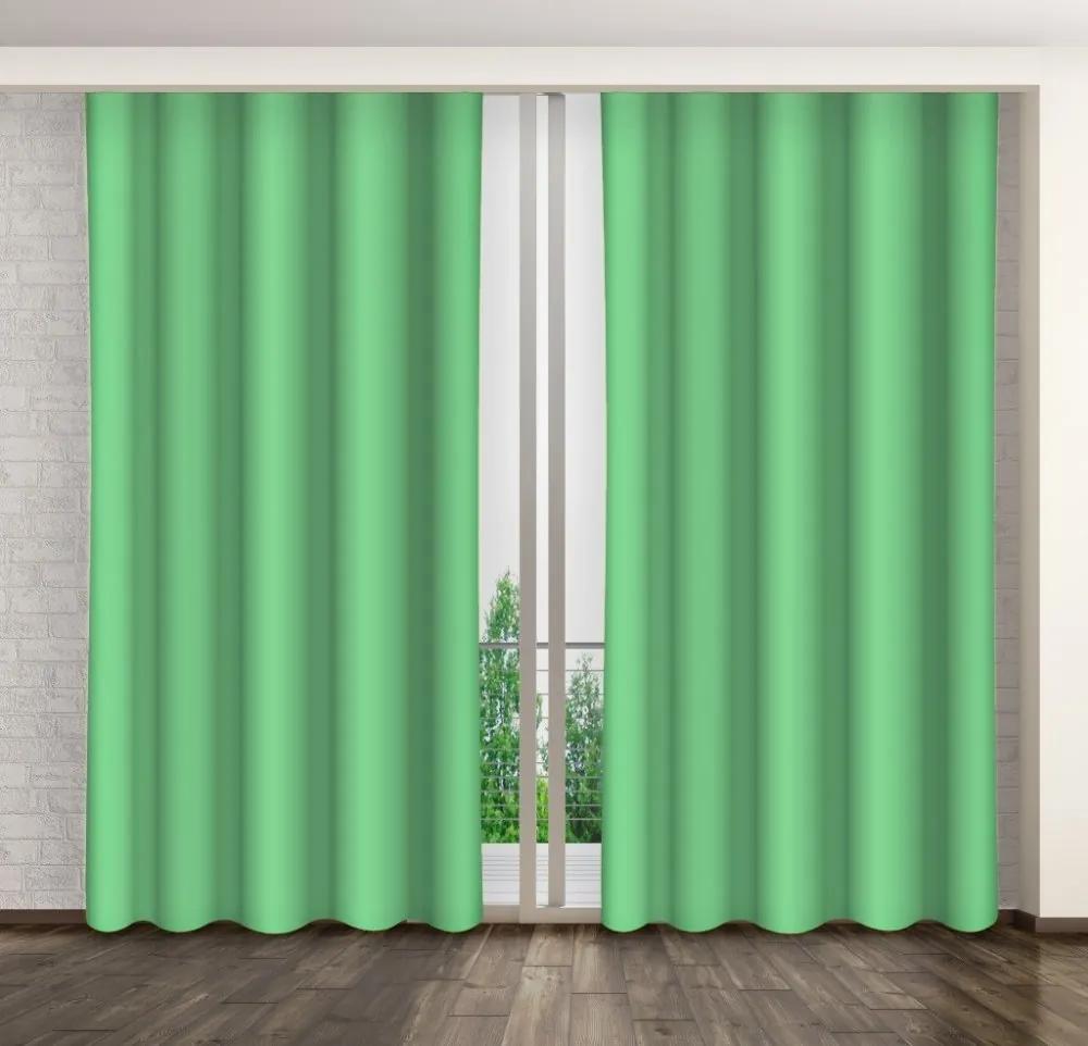 Draperii monocrome luminoase verde Lungime: 270 cm