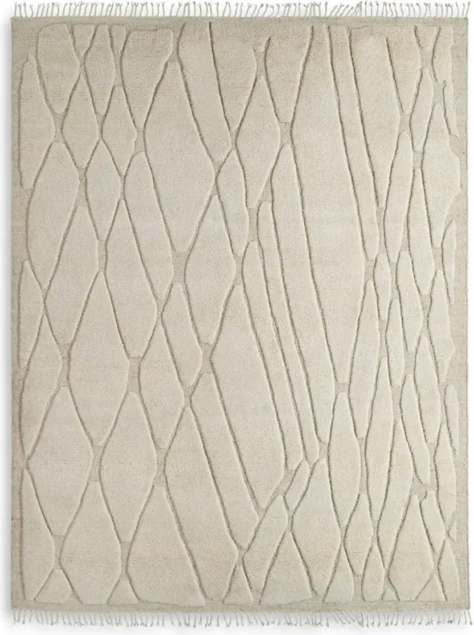 Covor design LUX din lana din Noua Zeelanda, Coralie Ivory 400x300cm