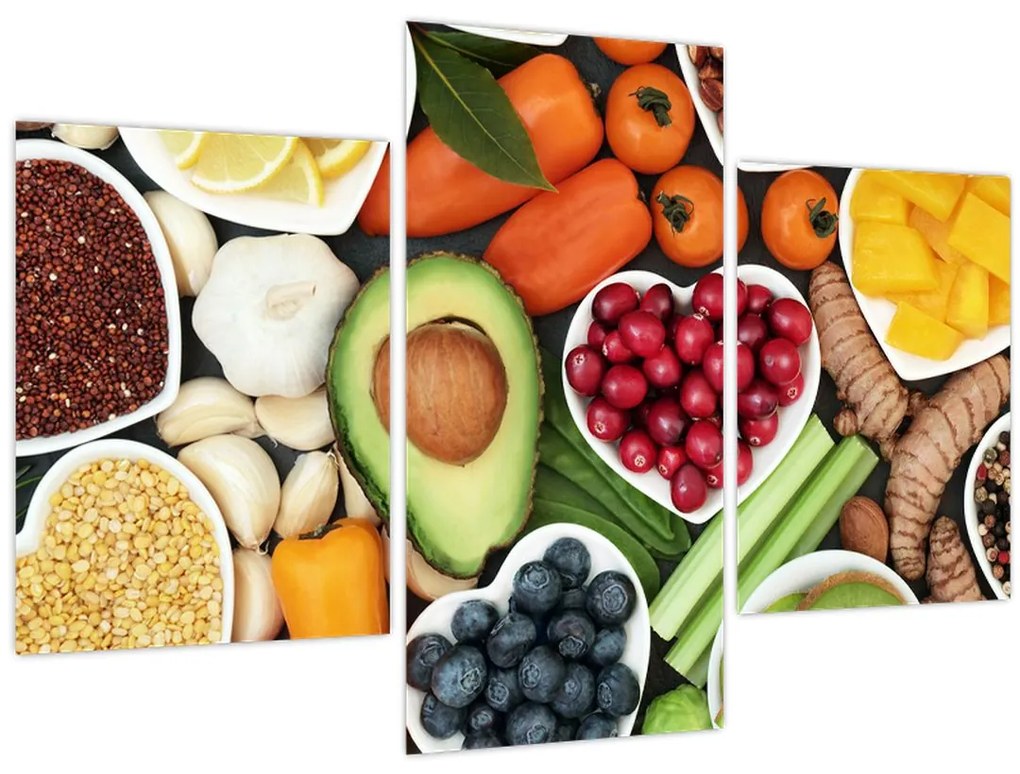 Tablou - Alimente sănătoase (90x60 cm)