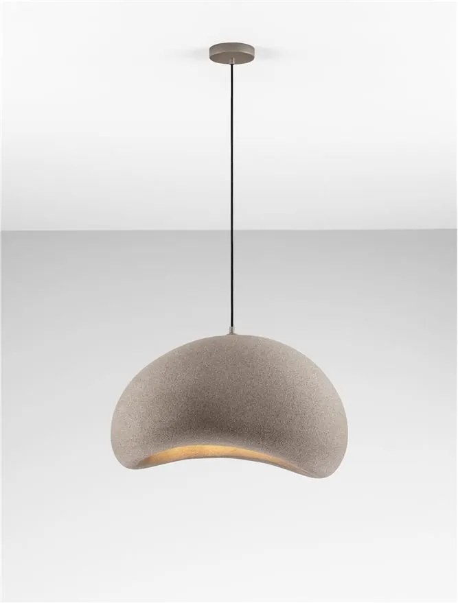 Lustra suspendata design modern, Stone Brown, AERE, L 60cm
