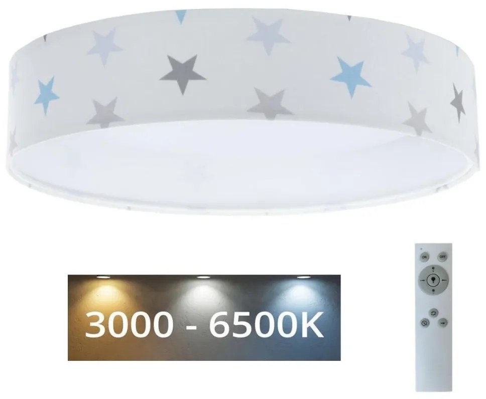 LED lampă reglabilă GALAXY KIDS LED/24W/230V stele alb/gri/albastru + DO