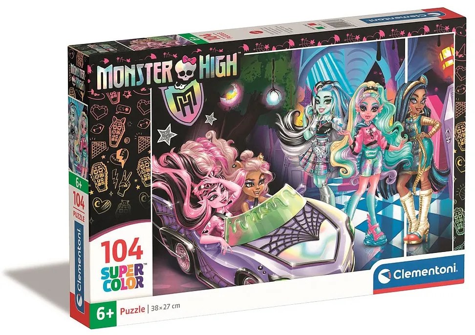 Monster High Car Puzzle Clementoni cu 104 piese