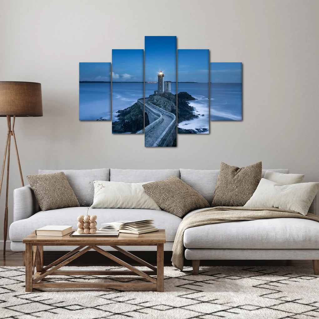 Tablou cu far și marea (150x105 cm)