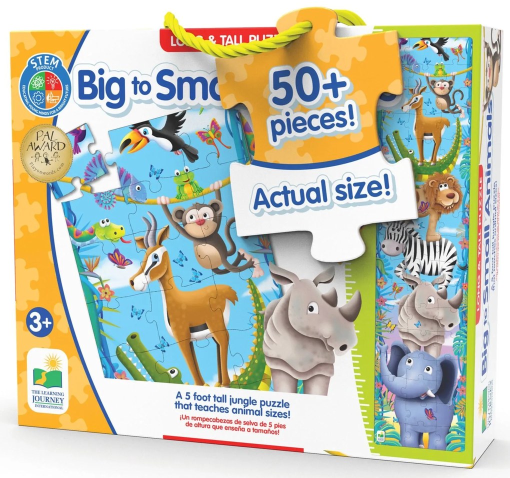 PUZZLE INALT DE PODEA - ANIMALE DE LA MICI LA MARI - THE LEARNING JOURNEY (TLJ430057)