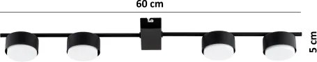 Brilagi - Spot LED MONO 4xGX53/30W/230V negru
