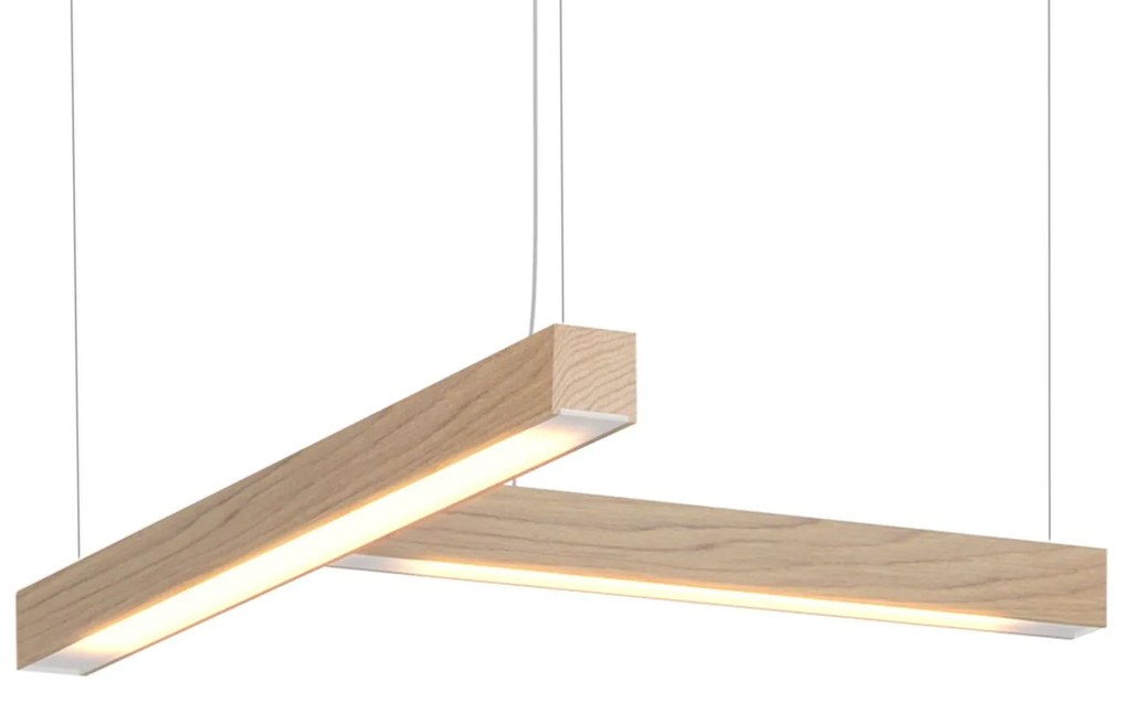 Lampă suspendată LED40 în forma de T, mai multe variante - TUNTO Model: stejar