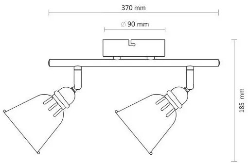 Spot FIONA 2xE14/8W/230V verde