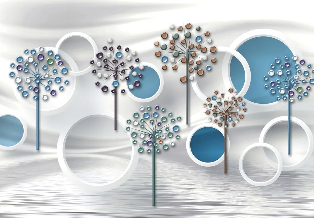 Fototapet - Abstract albastru 3D (147x102 cm)