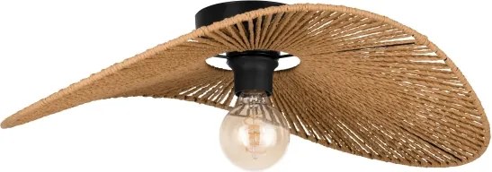 Eglo 31961 - Plafonieră SIRUELA 1xE27/42W/230V maro/negru