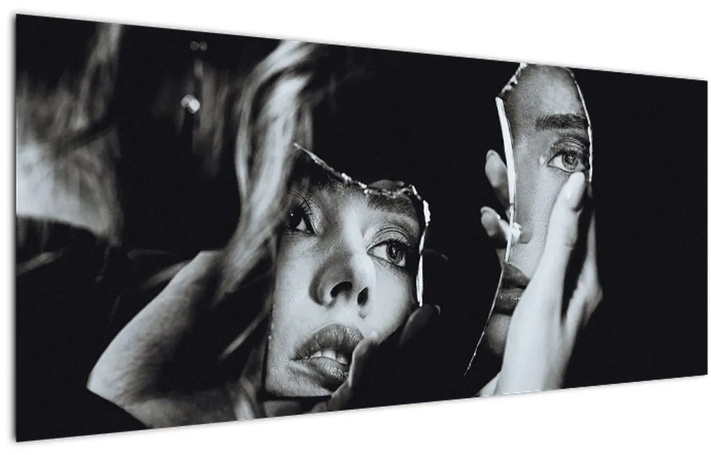 Tablou - Privind în oglindă (120x50 cm)
