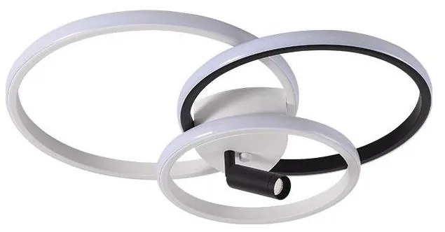 Plafonieră LED dimabilă LED/70W/230V 3000-6500K alb/negru + telecomandă