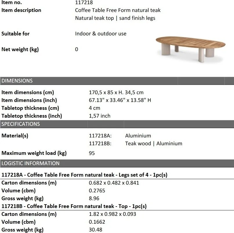 Masuta de cafea design LUX pentru interior si exterior Free Form