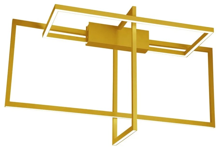 Lustra aplicata LED design modern geometric Erick auriu