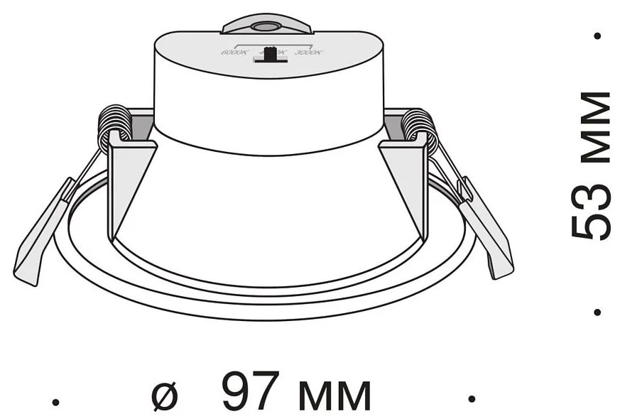 Spot LED incastrabil design tehnic IP44 Stockton alb