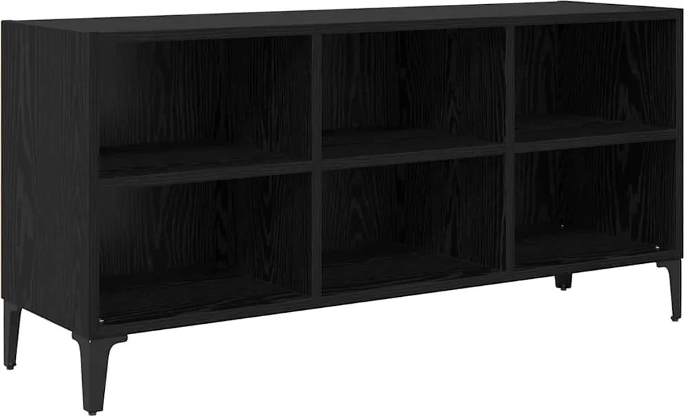 vidaXL Set comodă TV Pe perete Negru 103,5 x 30 x 50 cm Lemn compozit