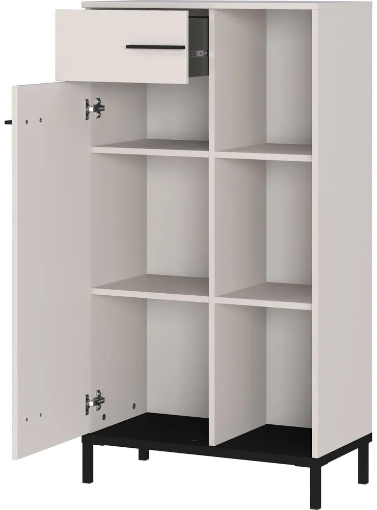 Bibliotecă crem 64x120x34 cm Rovigo – Germania