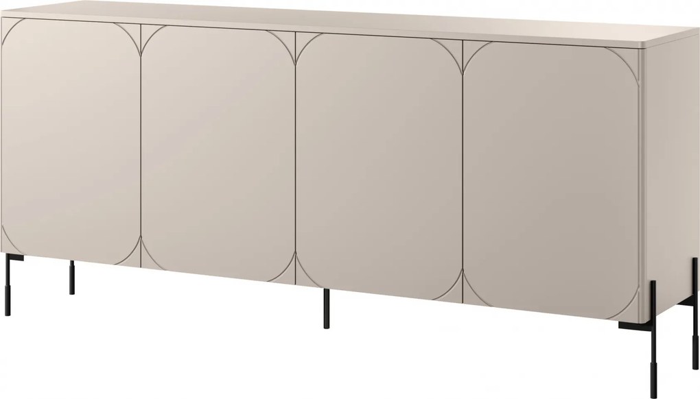 Comodă Sonatia 200 cm cu trei uși - cașmir