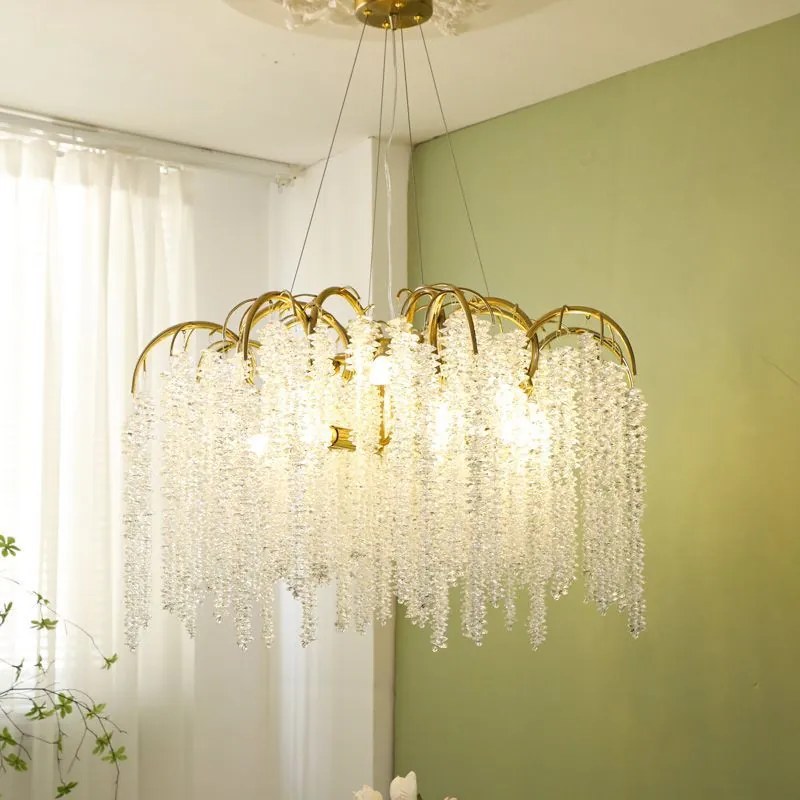 Candelabru living ciucuri de cristal by Anzazo